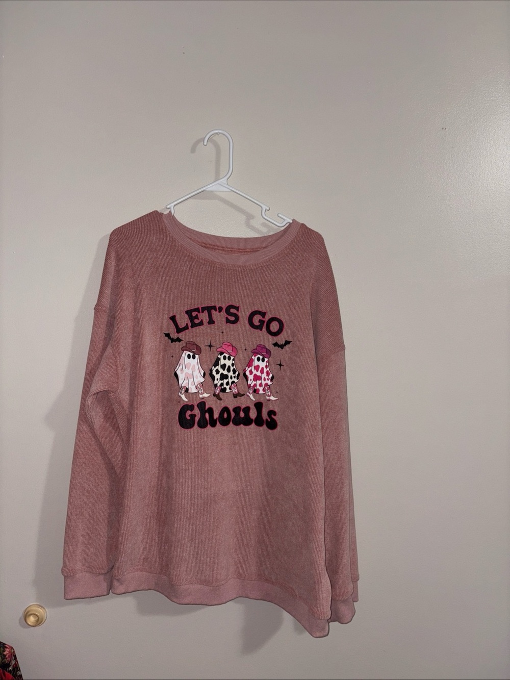 Unlisted Pink "Let's Go Ghouls" Graphic Sweatshirt